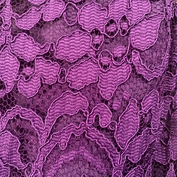 David's Bridal Purple Long Dress One-Shoulder Style #F17063 - . NWT - Size 6 - Picture 8 of 17